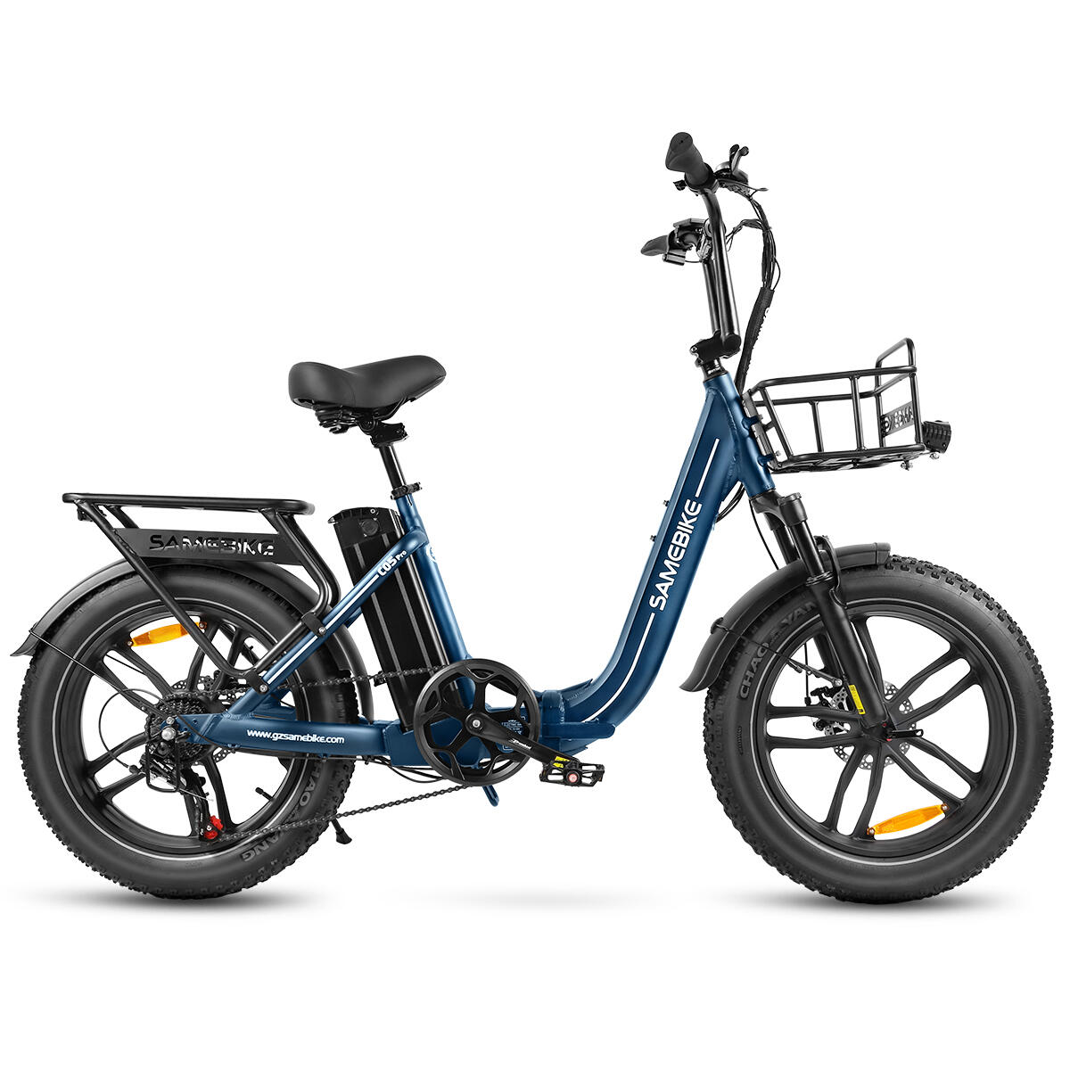 Bicicleta elétrica dobrável C05PRO 470Wh-36V-13Ah - roda de 20"x4" FatBike