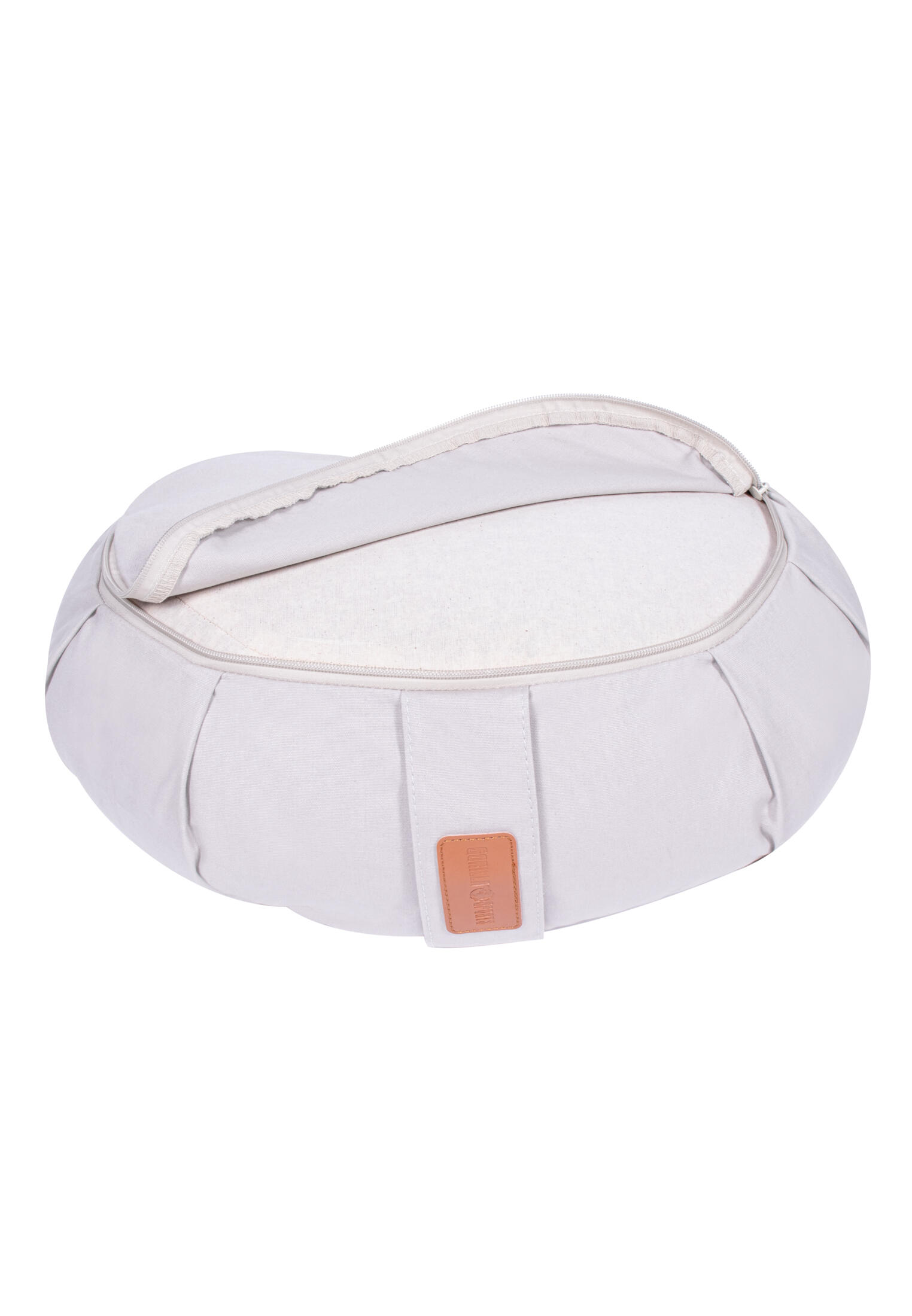 COUSSIN DE MÉDITATION DEMI-LUNE | ZAFU | ACCESSOIRES DE YOGA | COLORIS AU CHOIX 4/7