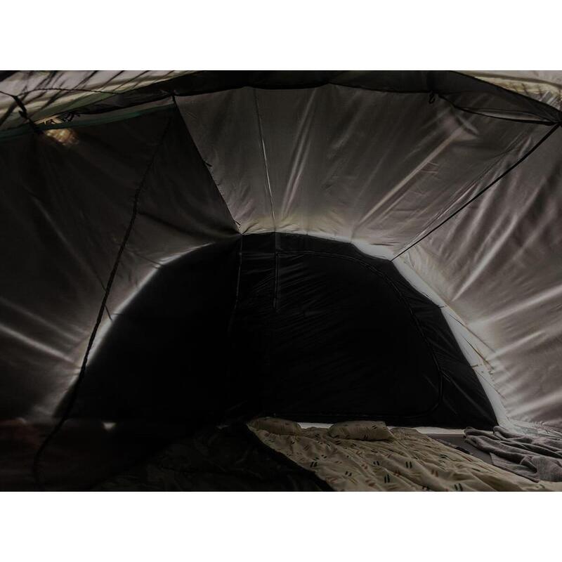 Tenda da campeggio a tunnel - Hurricane per 8 persone - con paravento cucito