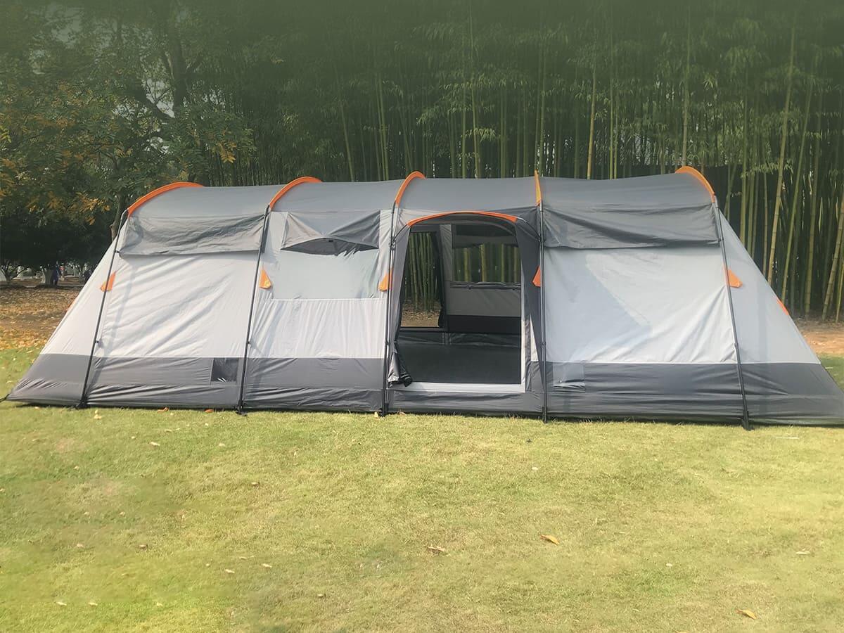 Tenda da campeggio a tunnel - Hurricane per 8 persone - con paravento cucito 2/7