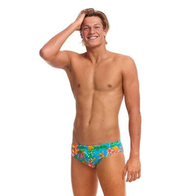 Funky trunks zwemslip classic blauw hawaii