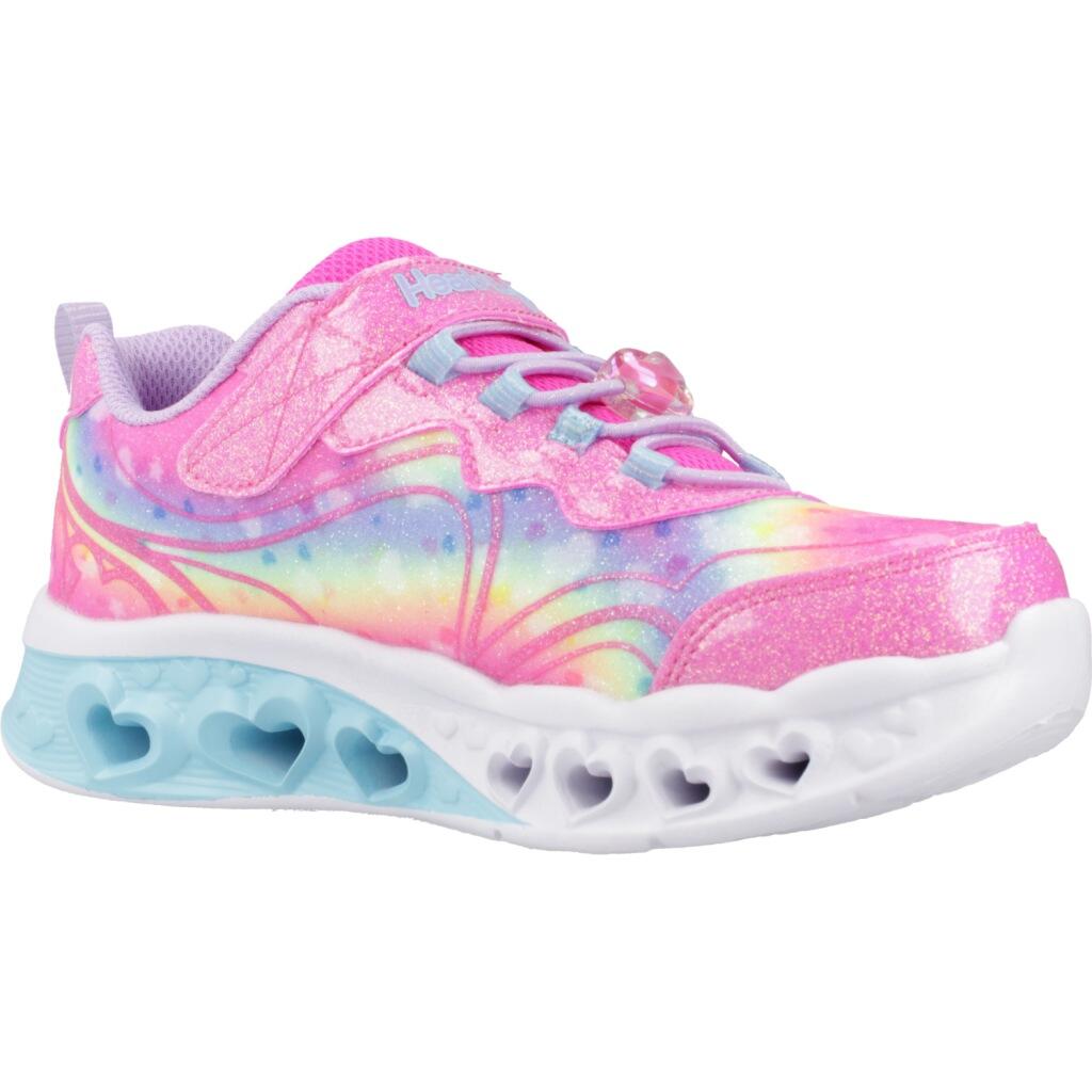Buty sportowe Sneakersy dziewczęce, Skechers Flutter Heart Lights-Groovy Swirl 5/5