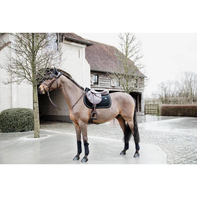 Kentucky Horsewear - Zadeldek - Zwart Fluweel - Cob - Zadeldek paard