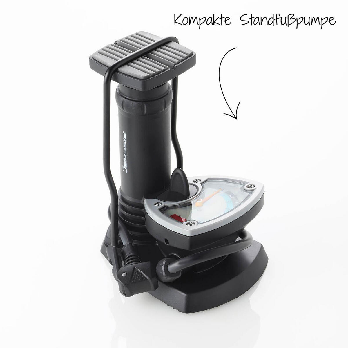Manomètre de pompe de pied avec adaptateur Fischer SW 5/7