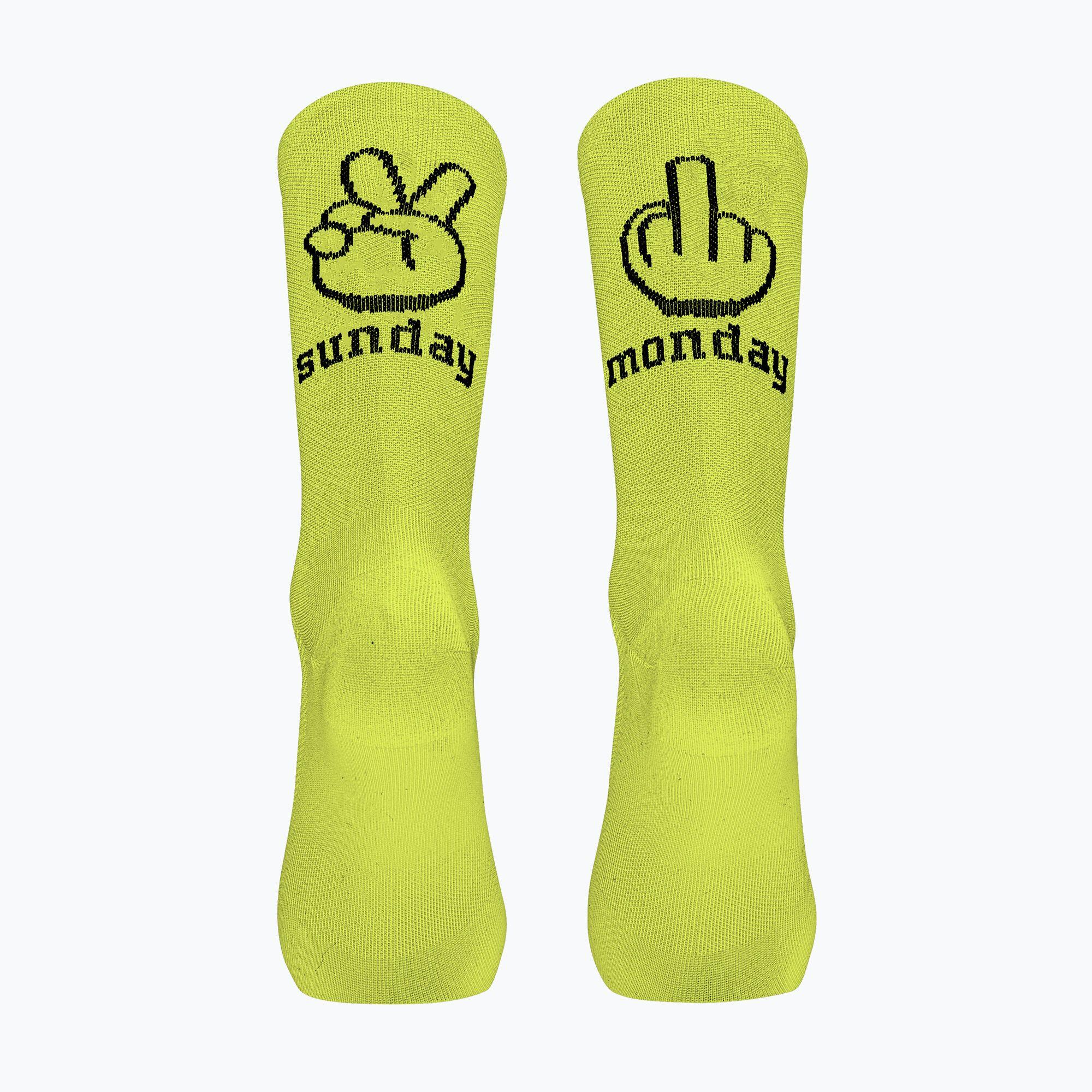 Northwave Sunday Lunes Socks de bicicleta Amarillo 4/5