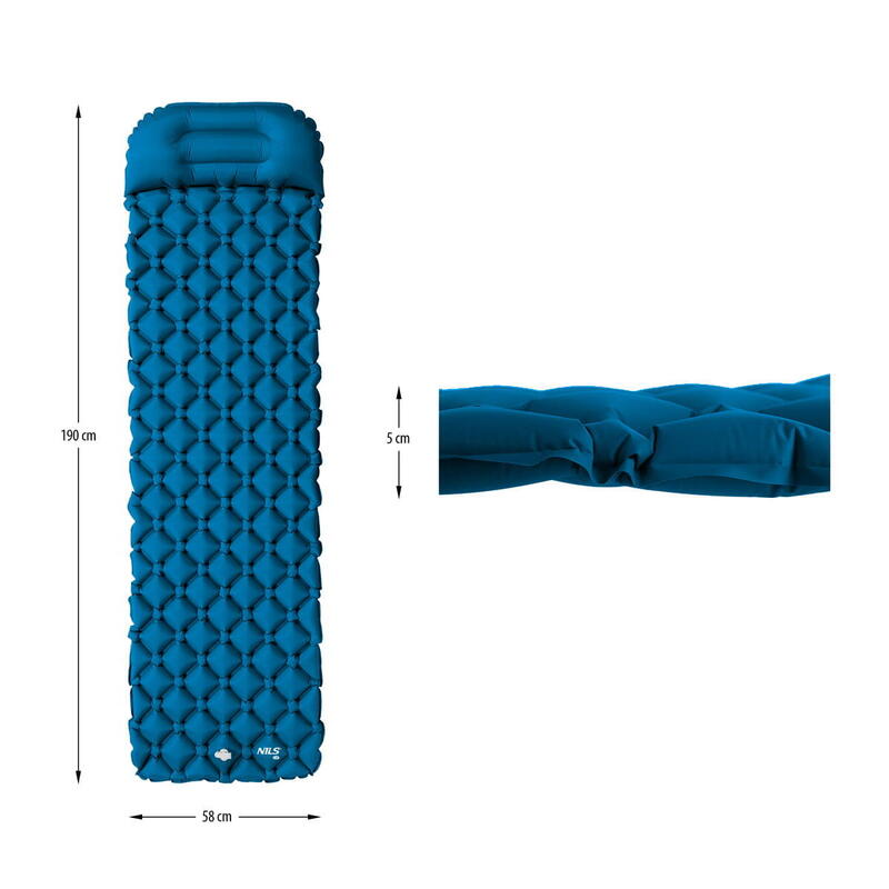 Matelas Touristique Avec La Pompe à Air Nils Camp NC4006