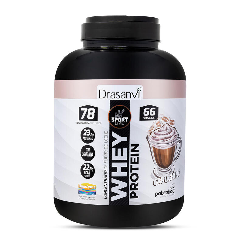 Whey Protein Concentrada Sport Live - Capuchino - 2Kg - DRASANVI