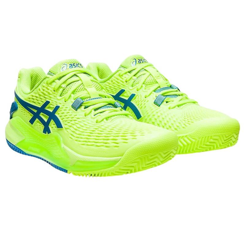 Chaussures de tennis Femmes Asics Gel Resolution 9 Vert