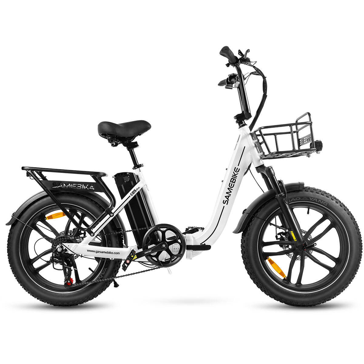 Bicicleta elétrica dobrável C05PRO 470Wh-36V-13Ah - roda de 20"x4" FatBike