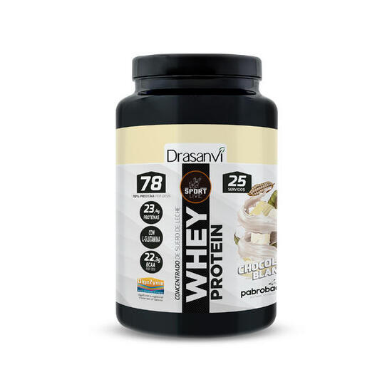 Whey Protein Concentrada Sport Live - Chocolate Blanco - 750Gr - DRASANVI