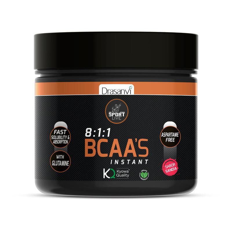 BCAAS + Glutamina Kyowa Quality Sport Live - Sabor Sandia - 275Gr - DRASANVI