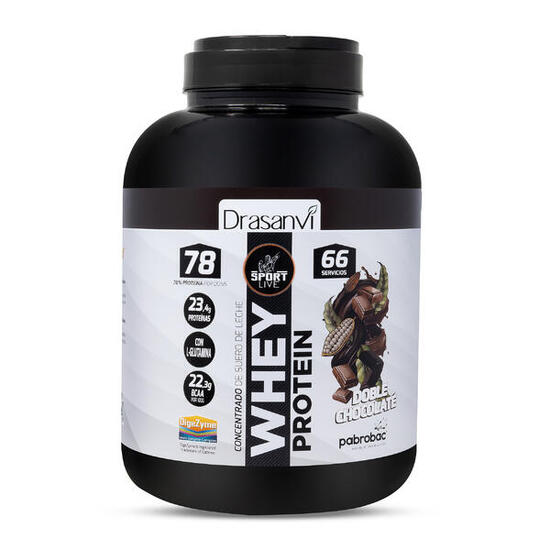 Whey Protein Concentrada Sport Live - Yogur Fresa - 2Kg - DRASANVI