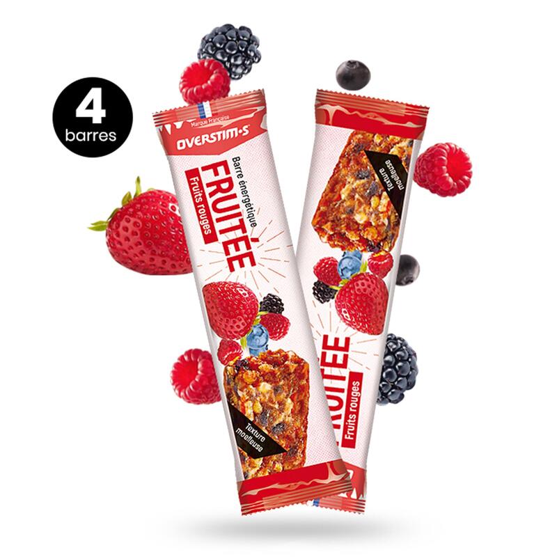 Barre énergétique Fruitée - Fruits rouges - 4x32 g