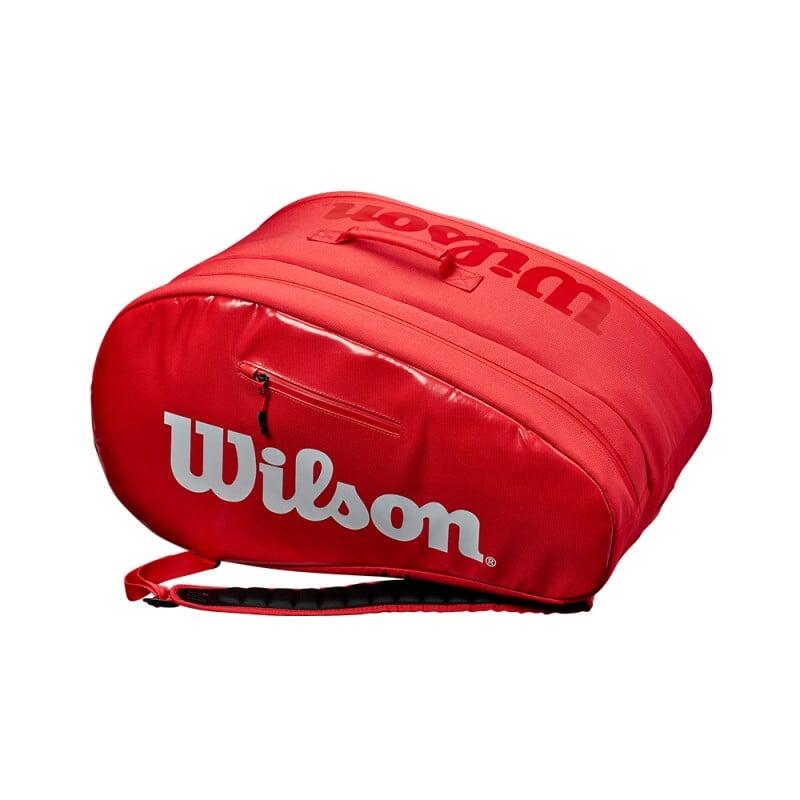 Wilson Padel-Tasche RAK Pak – Tasche Für Bis Zu 6 Schläger, Mit Außenfach, Schwarz/grau