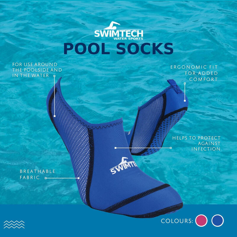 SwimTech Chaussettes de natation Enfant Bleu