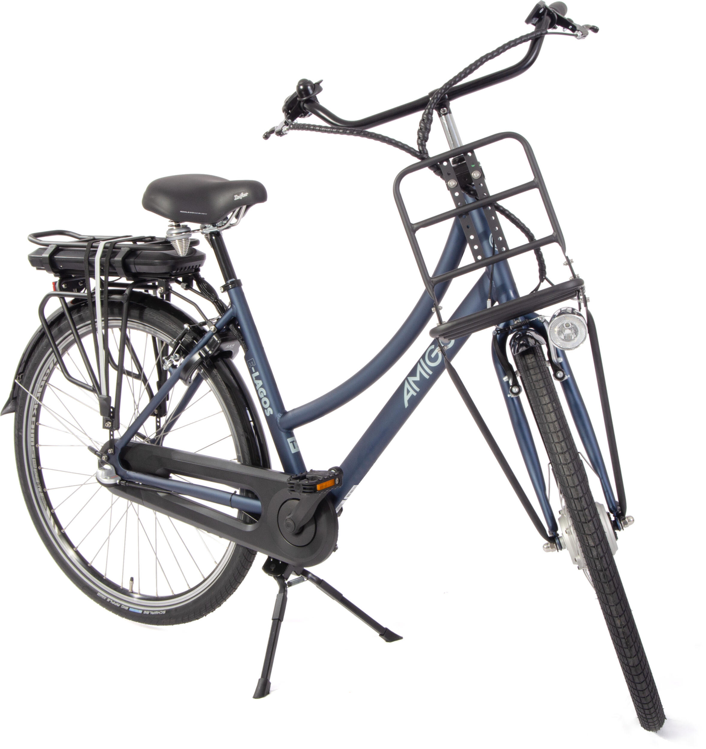 AMIGO Elektrische Transportfiets E-Lagos T2 28 Inch 50 cm Dames 3V V-Brakes 4/7