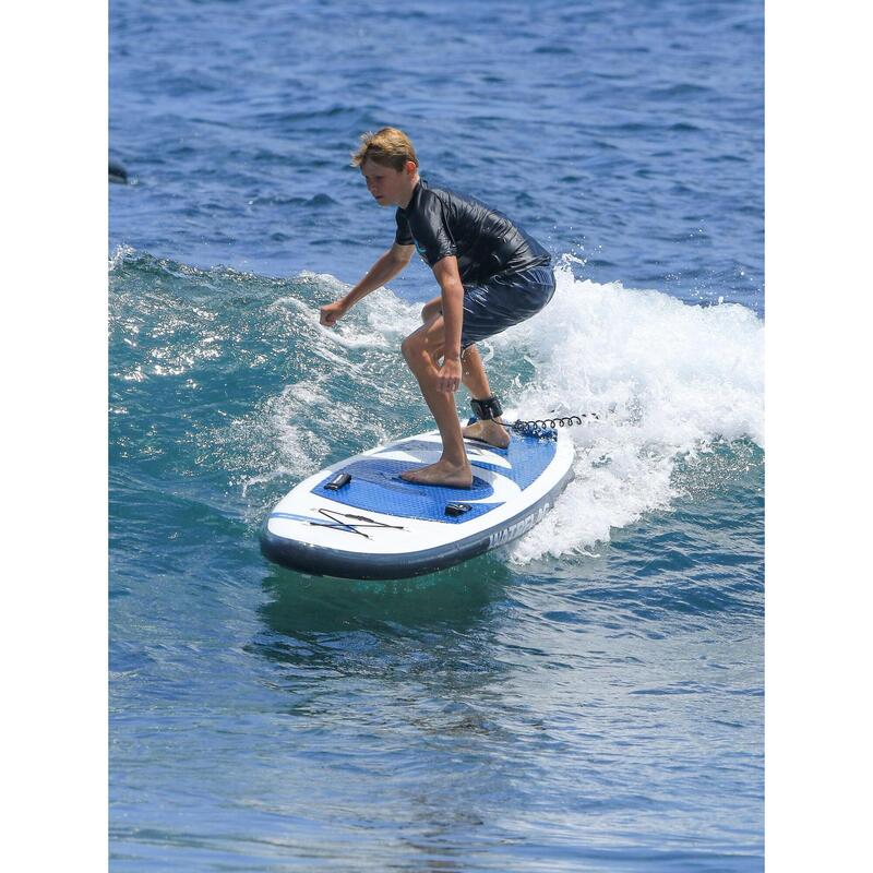 SUP-SURF-BODY Board gonfiabile Wave Rider 251 cm, Mare blu, SET