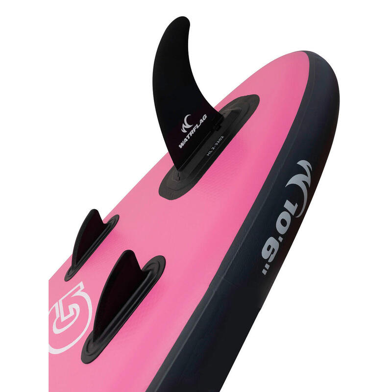 Tabla SUP hinchable de calidad superior - WATRFLAG Glide Rosa 10'6"-Set completo