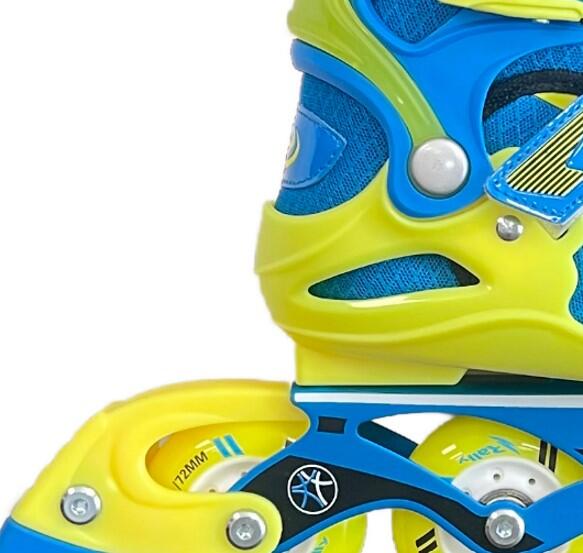 PATINES LÍNEA NIÑOS AJUSTABLE AZUL RALLY 3/3