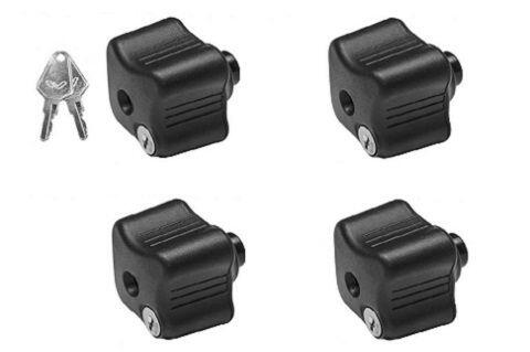 MENABO Kit n.4 Pomelli Antifurto Ergonomici per Braccetti Fermatelaio per Portabici
