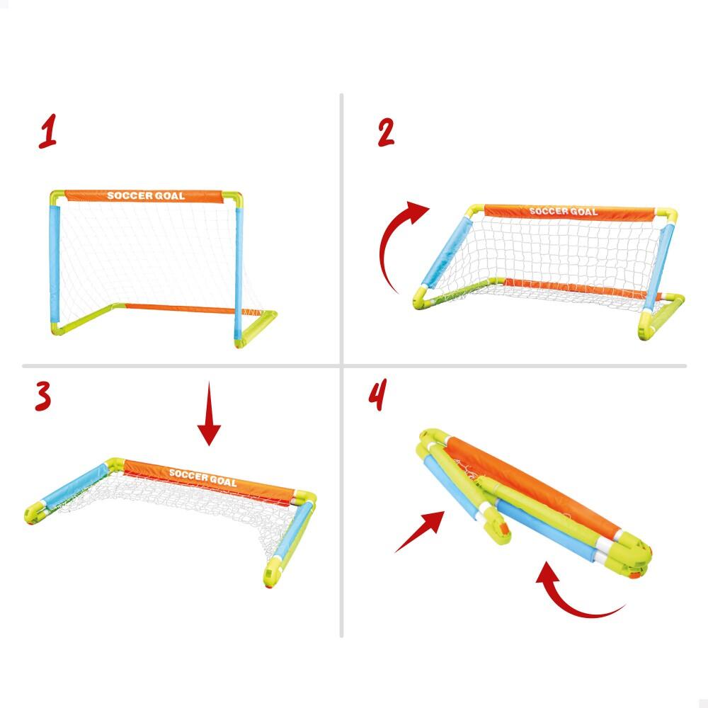 But de football pour enfants avec ballon, gonfleur et piquets Fun Area! 3/7