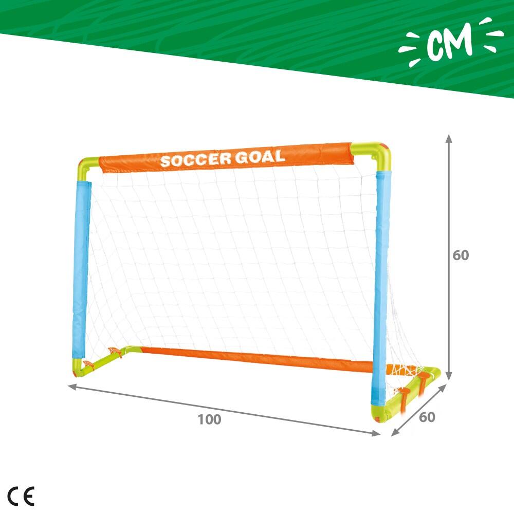 But de football pour enfants avec ballon, gonfleur et piquets Fun Area! 4/7