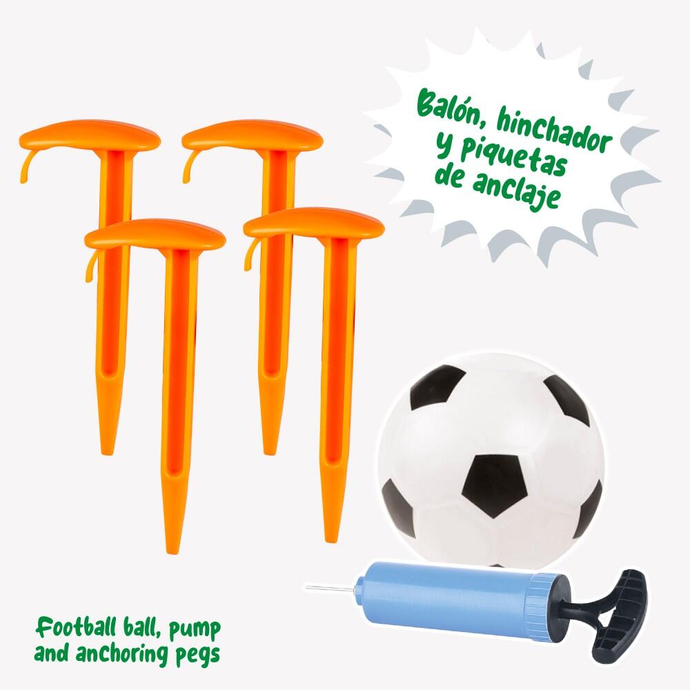 But De Football Gonflable Pour Enfant – Set D’Animation Avec Ballon Et Piquets, Jeu De Plein Air Interactif Pour Toute La Famille
