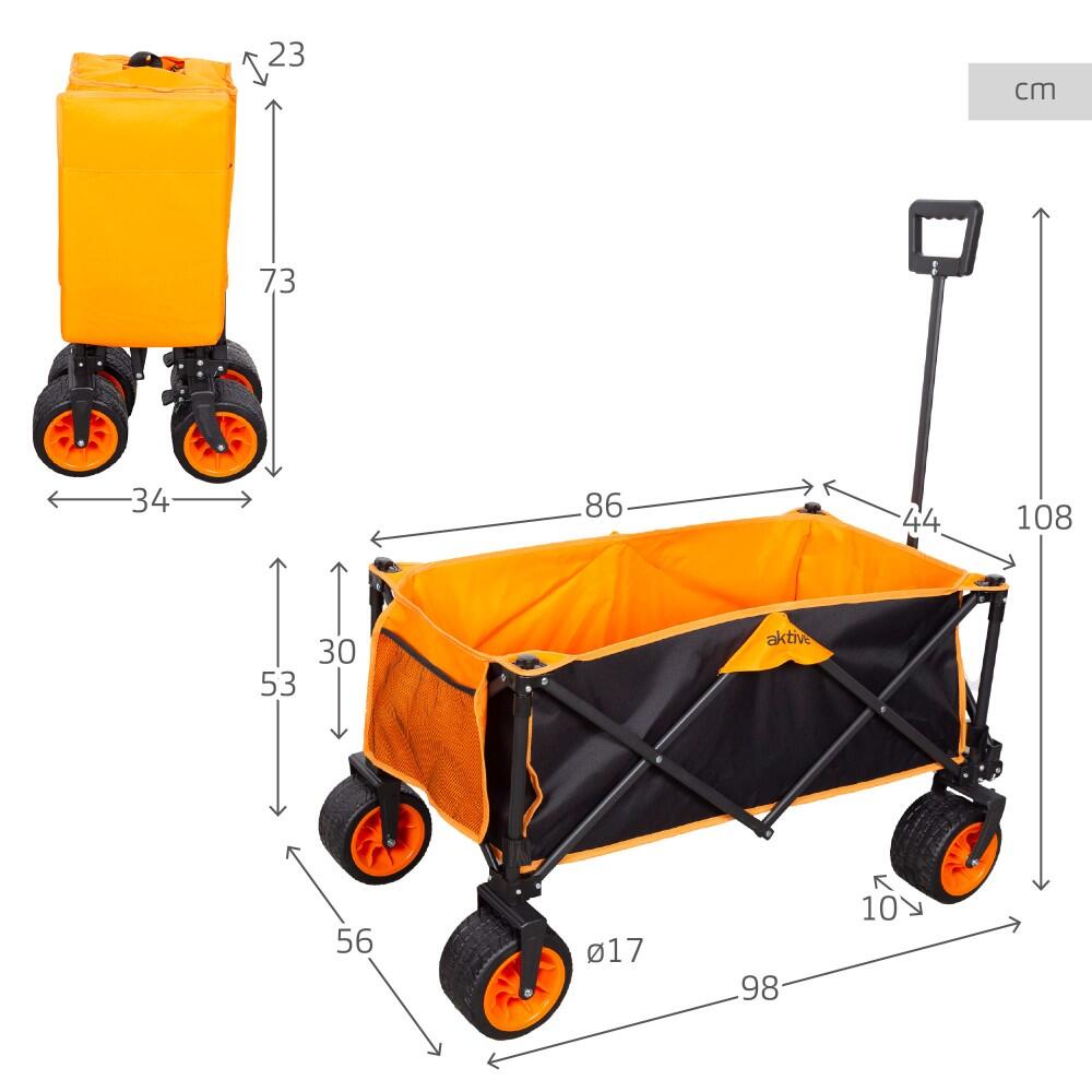 Aktive Chariot de plage avec grandes roues 360º. 4/7