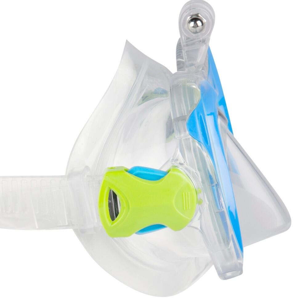 Set lunettes de plongée et tuba pour enfants avec support caméra Aqua Sport 5/7