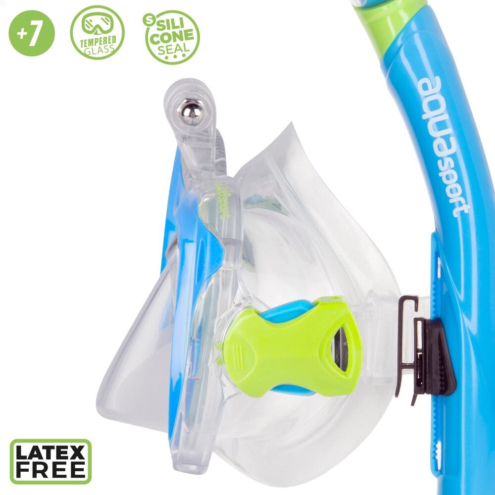 Masque De Plongée ColorBaby Aqua Sport – Enfant 7+, Sans Latex, 180°