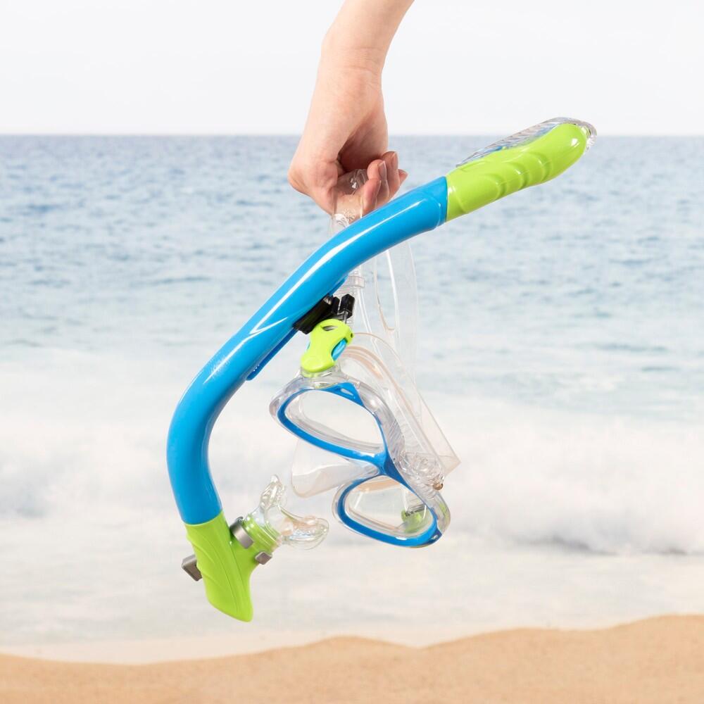 Set lunettes de plongée et tuba pour enfants avec support caméra Aqua Sport 2/7