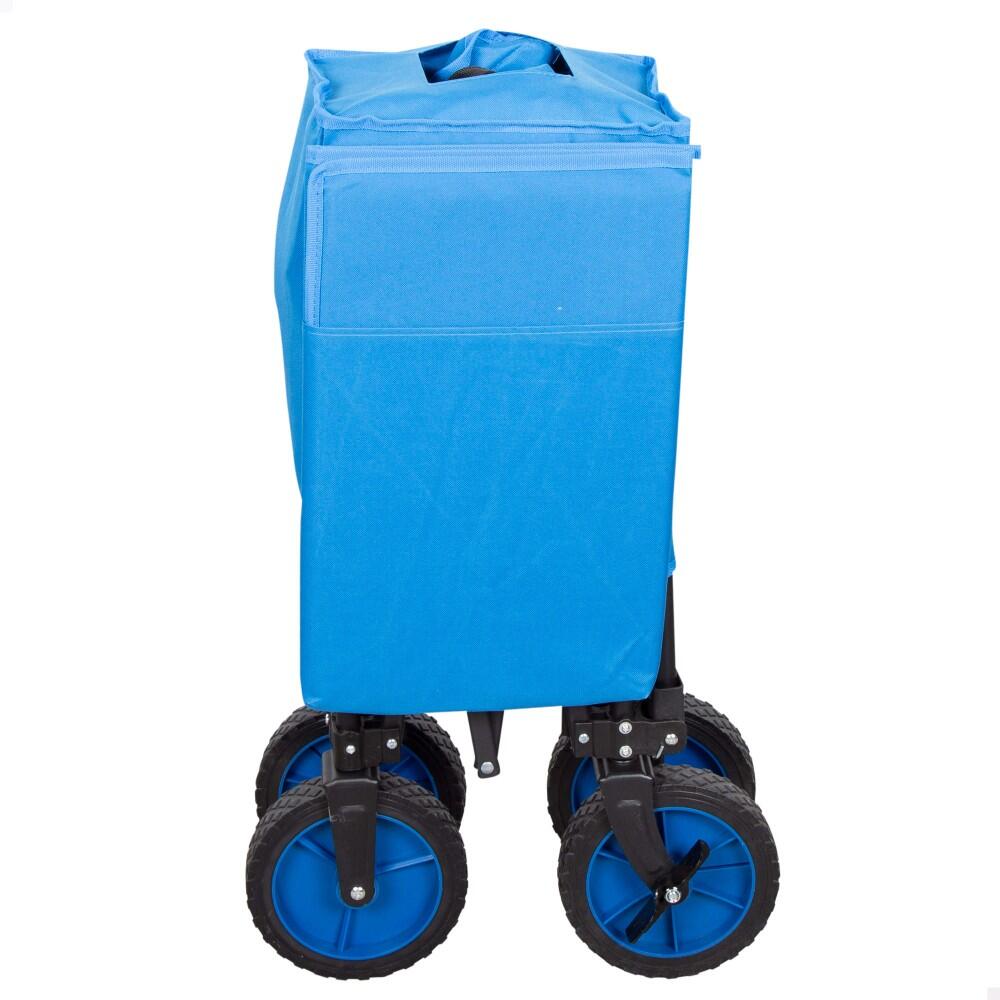Aktive Chariot de plage pliable bleu avec roues 360 2/7