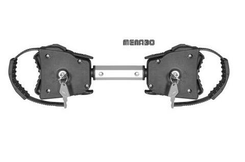 MENABO Kit Braccetto Fermatelaio Doppio per Portabici