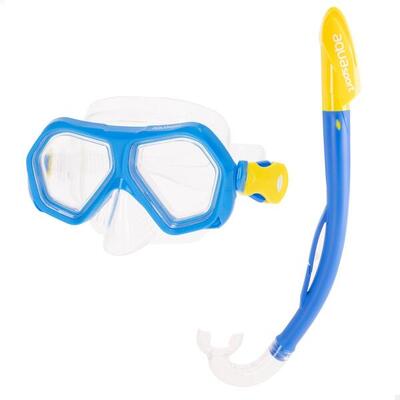 Aqua Sport Set di occhiali da sub per bambini con tubo