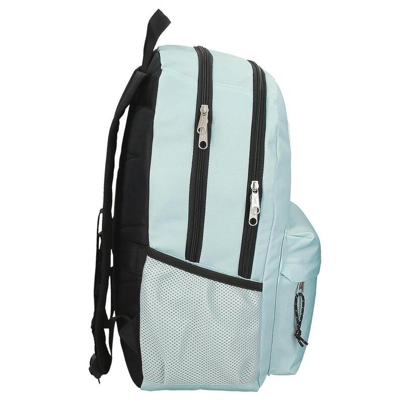 Mochila escolar  adaptable Reebok Boston 44cm Turquesa