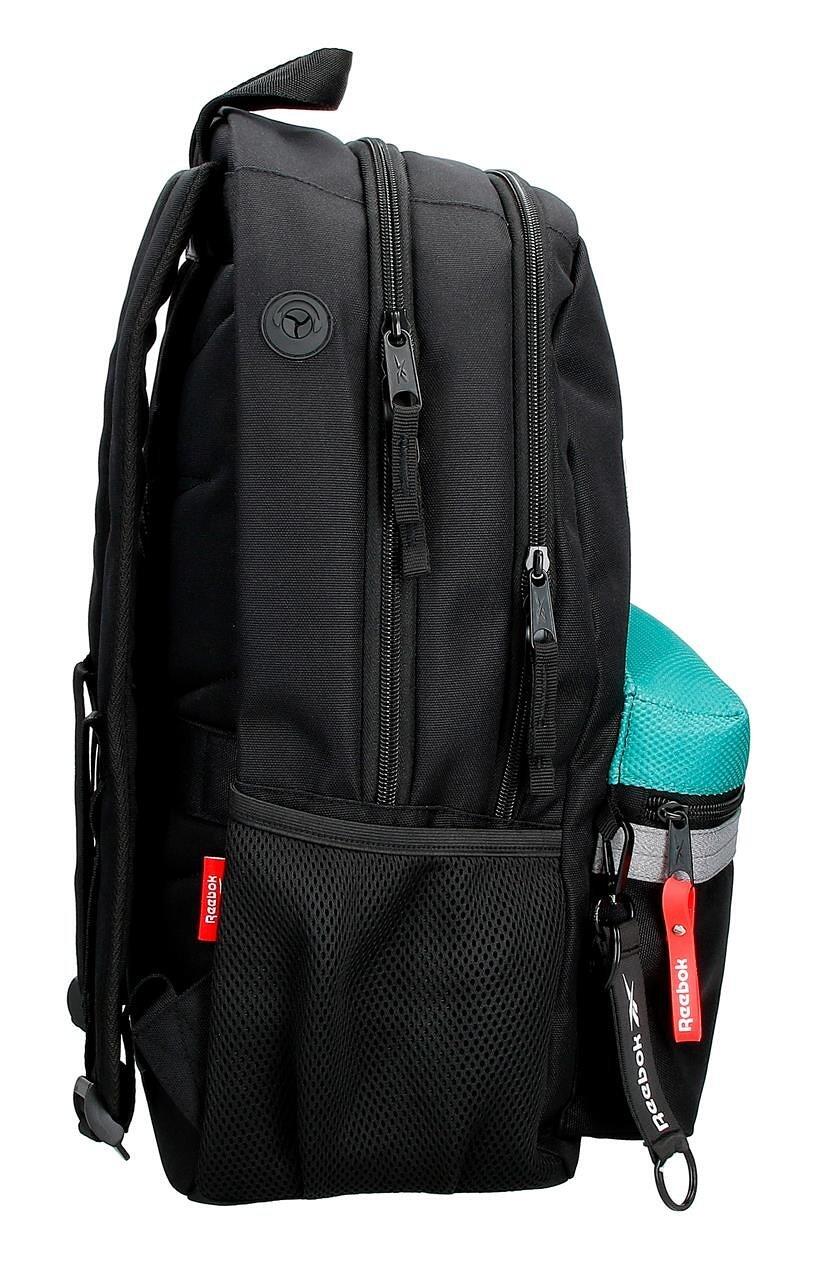 Zaino scolastico due scomparti ragazzo Reebok Andover 44cm Nero 4/5