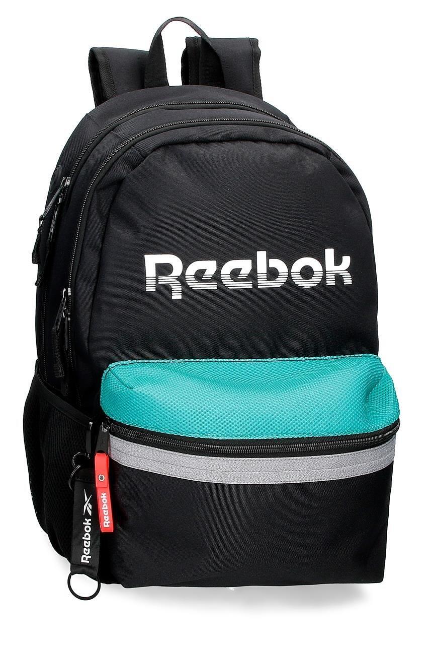 Zaino scolastico due scomparti ragazzo Reebok Andover 44cm Nero 1/5