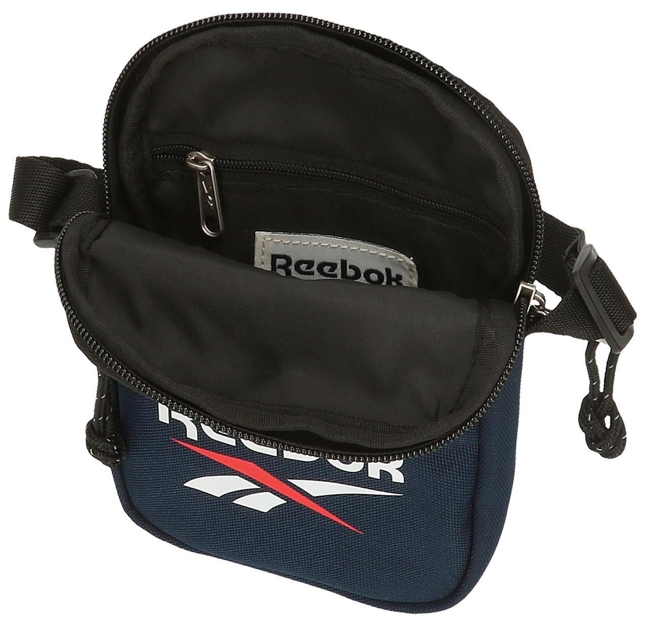 Borsa a tracolla piccola unisex Reebok Boston 17cm Blu Navy 3/5