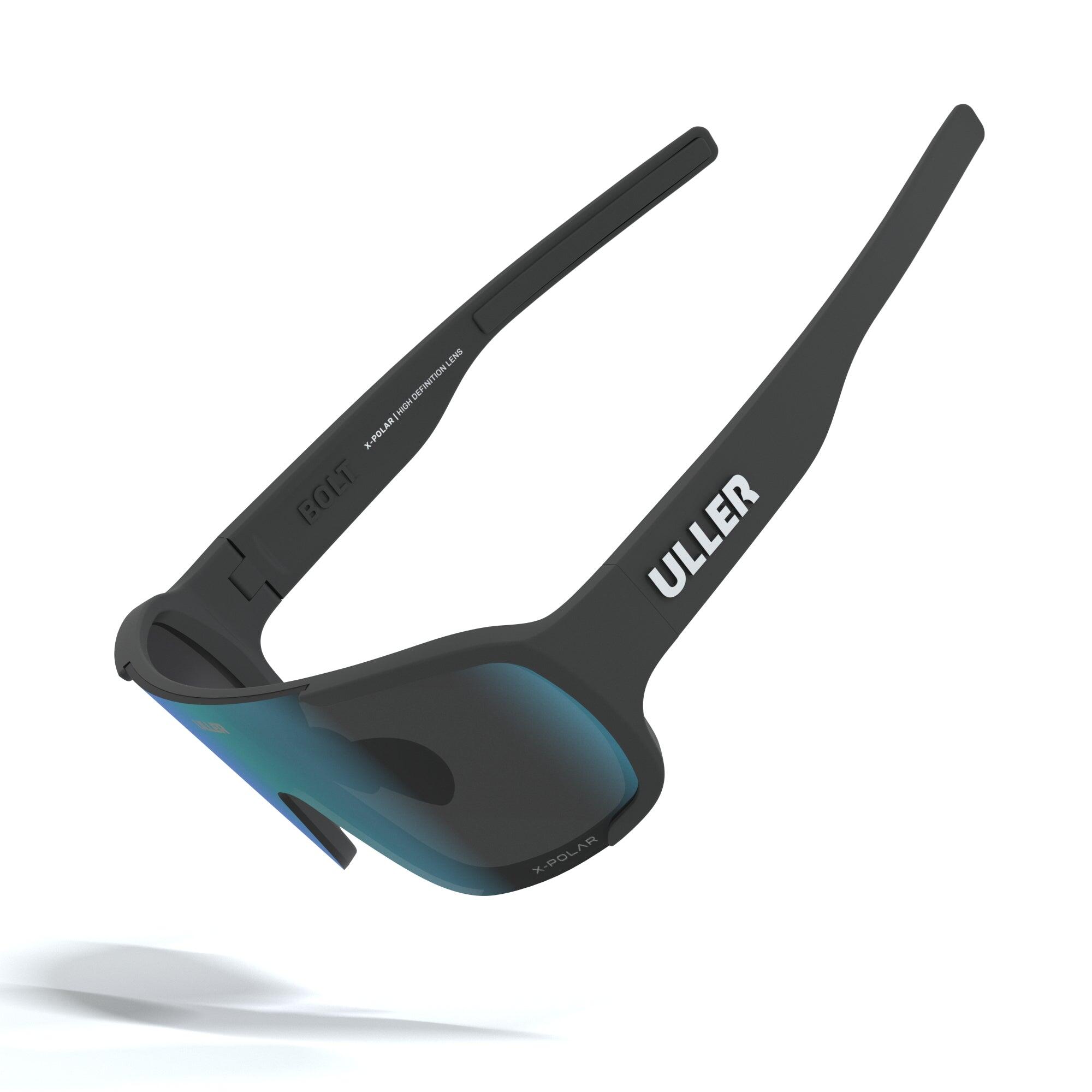 Gafas deportivas Uller con lentes intercambiables UV400 – Unisex – Black / Blue 4/5