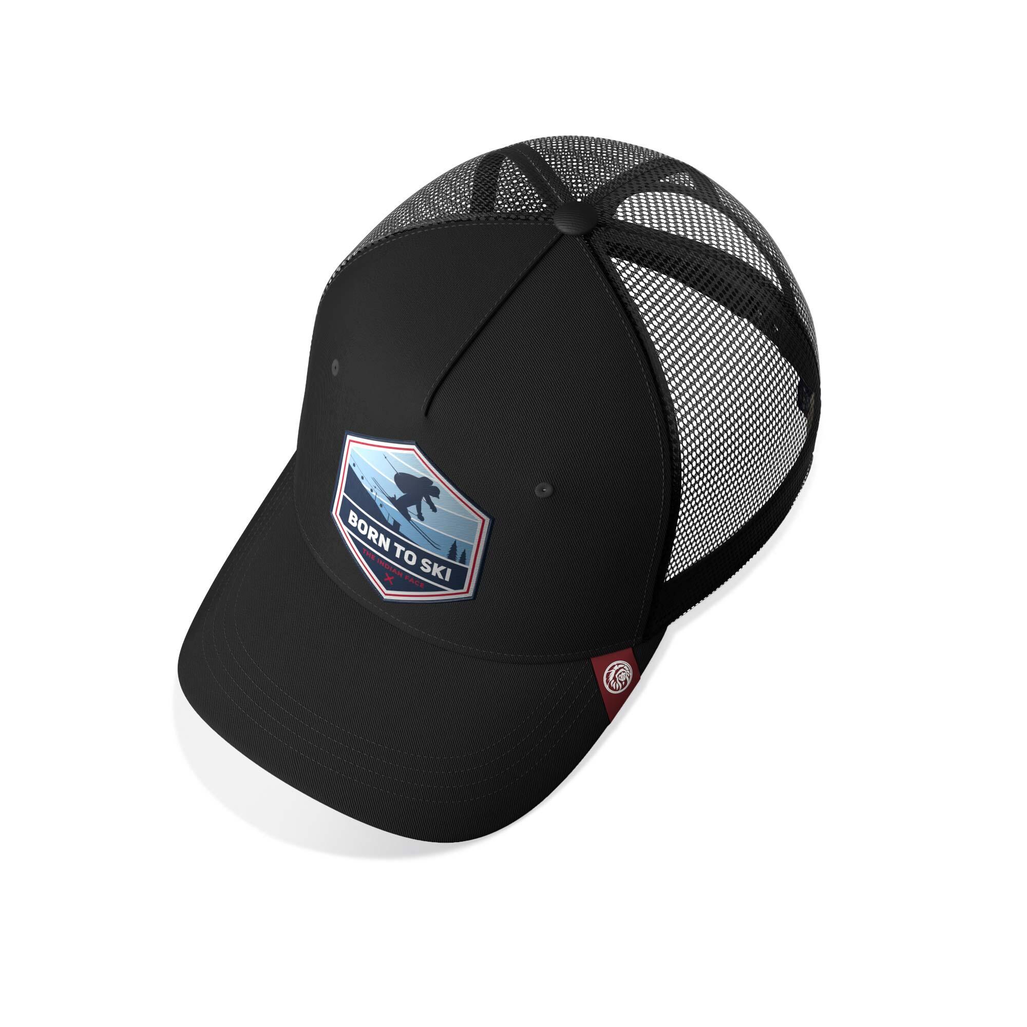 Unisex Outdoor Gorra Trucker Transpirable Ajustable Born to Ski 3/5