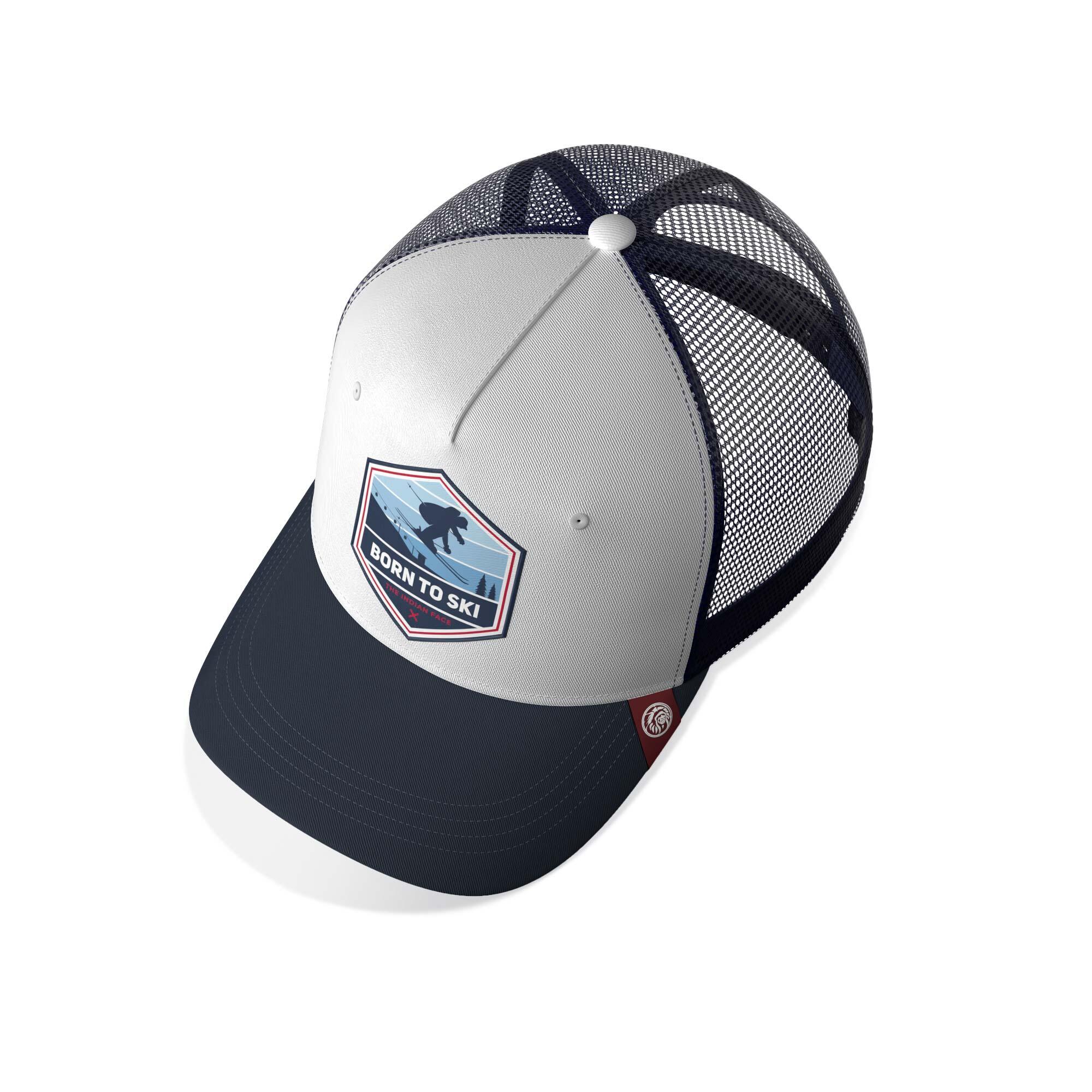 Unisex Outdoor Gorra Trucker Transpirable Ajustable Born to Ski 3/5
