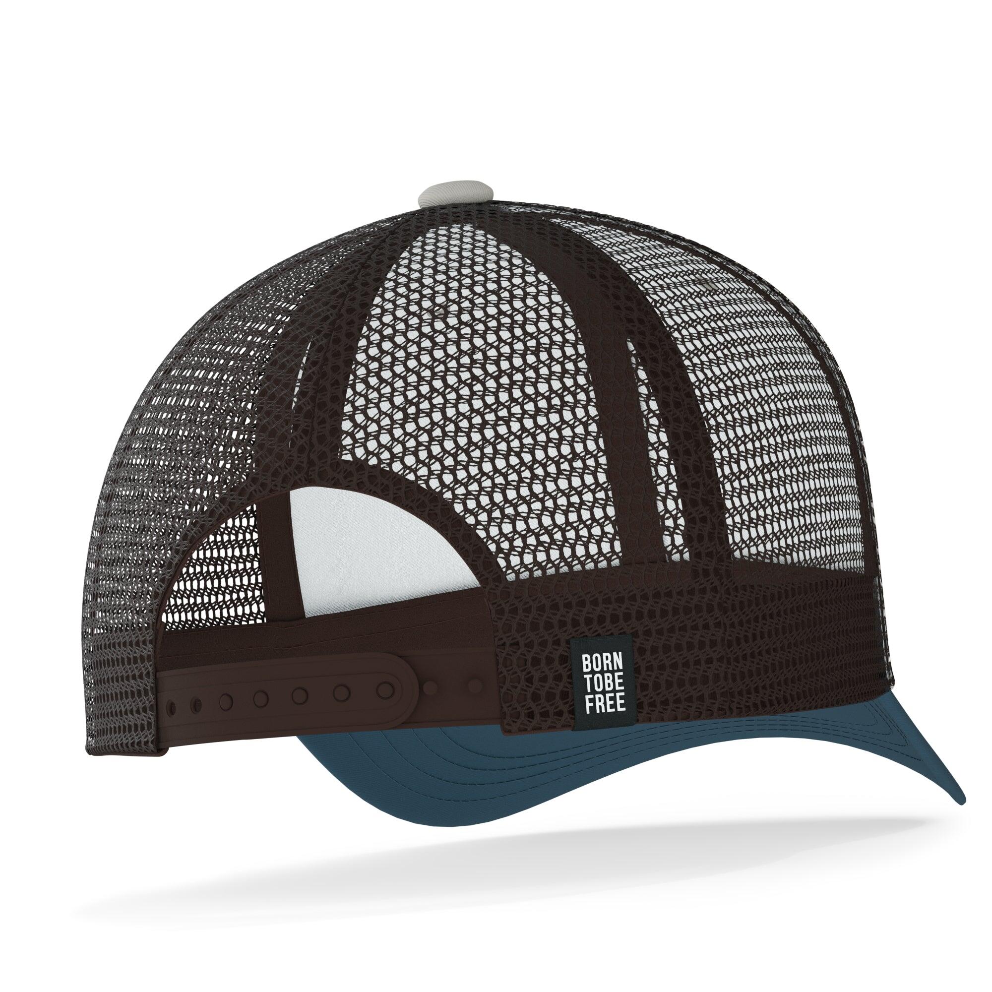 Gorra Born To Be Free The Indian Face trucker ajustable beige azul 2/7