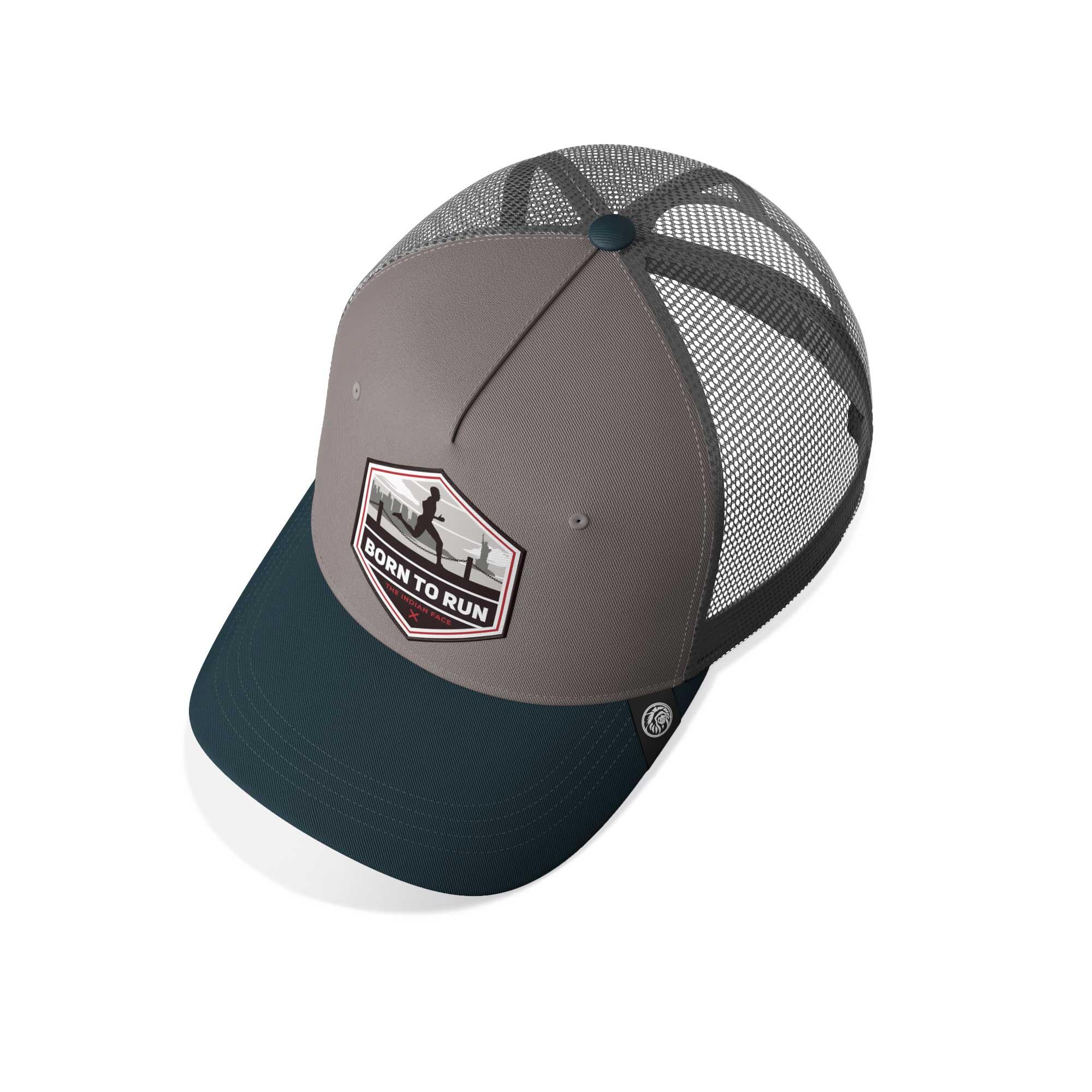 Unisex Outdoor Gorra Trucker Transpirable Ajustable Born to Run 3/5