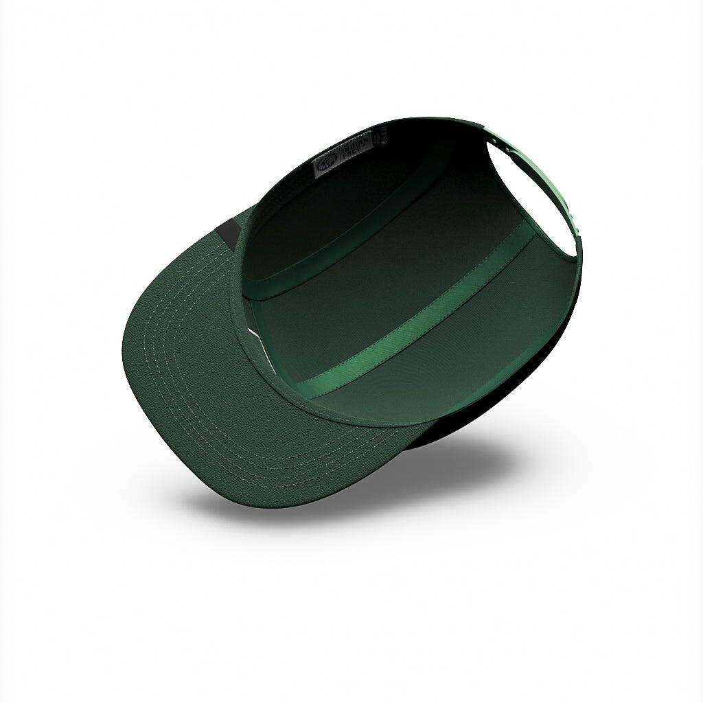 Unisex lifestyle gorra algodón visera curva ajustable Bowl Green Navy 4/5