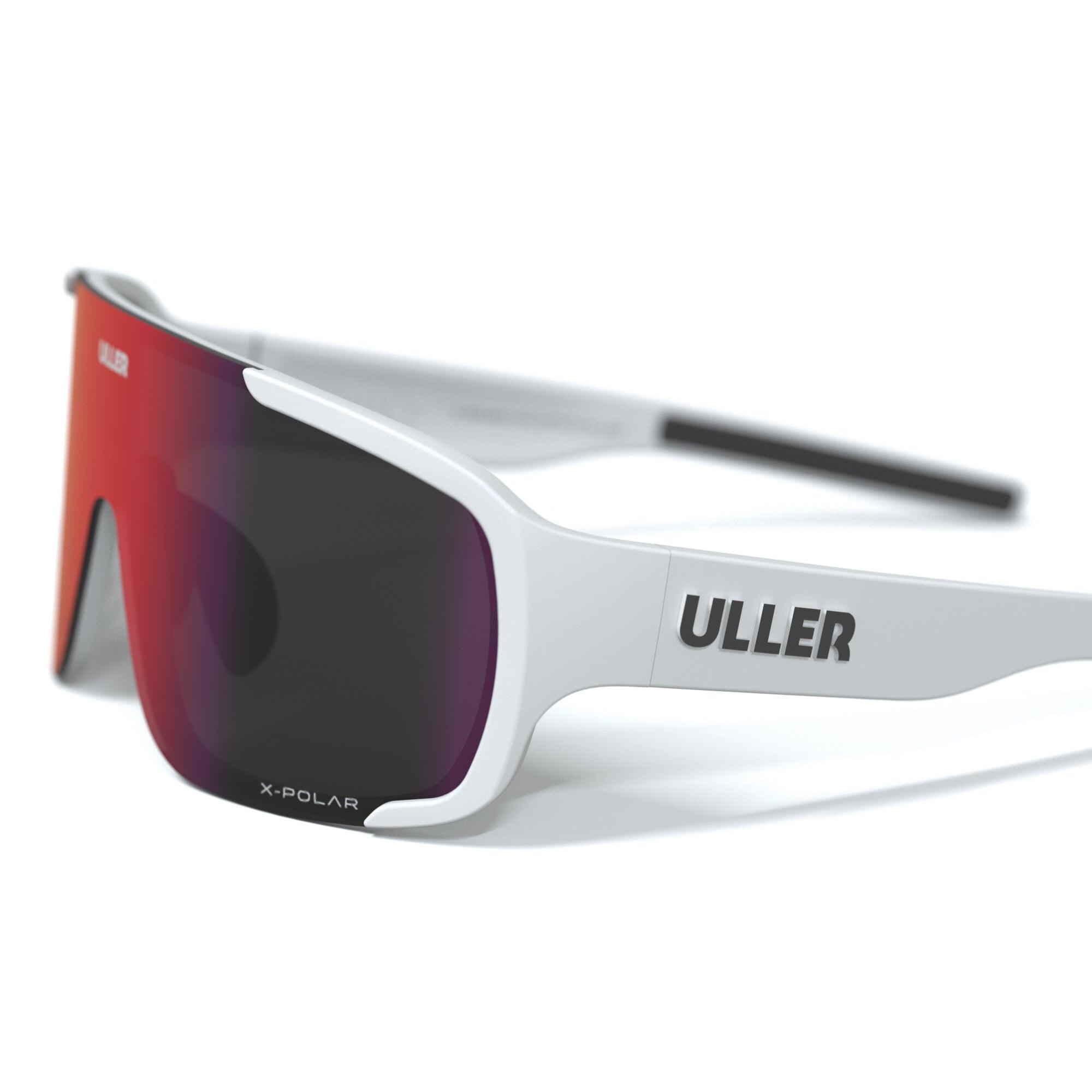 Gafas deportivas Uller con lentes intercambiables UV400 – Unisex – White / Red 3/5
