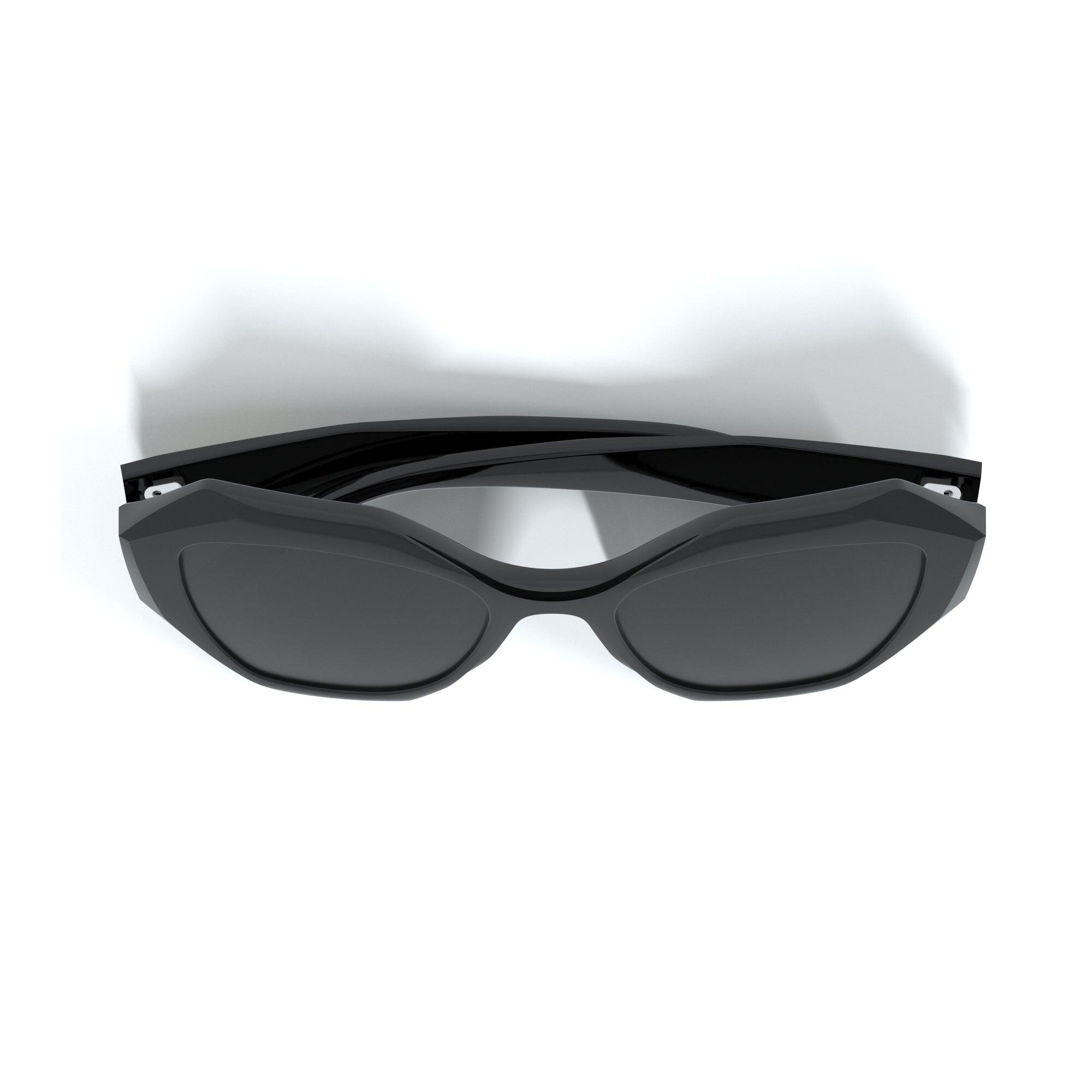 Gafas de sol de mujer Hanukeii Moorea en negro – Estilo moderno y diseño ligero 5/5