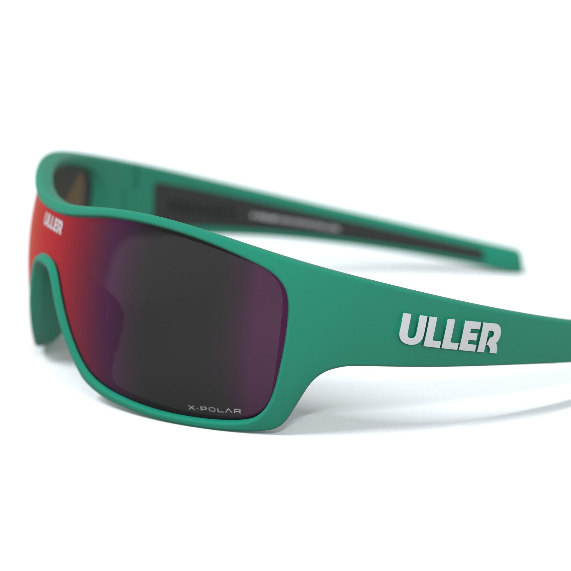 Unisex running ciclismo gafas deportivas UV400 Vulcano Uller Verde / Rojo 3/5