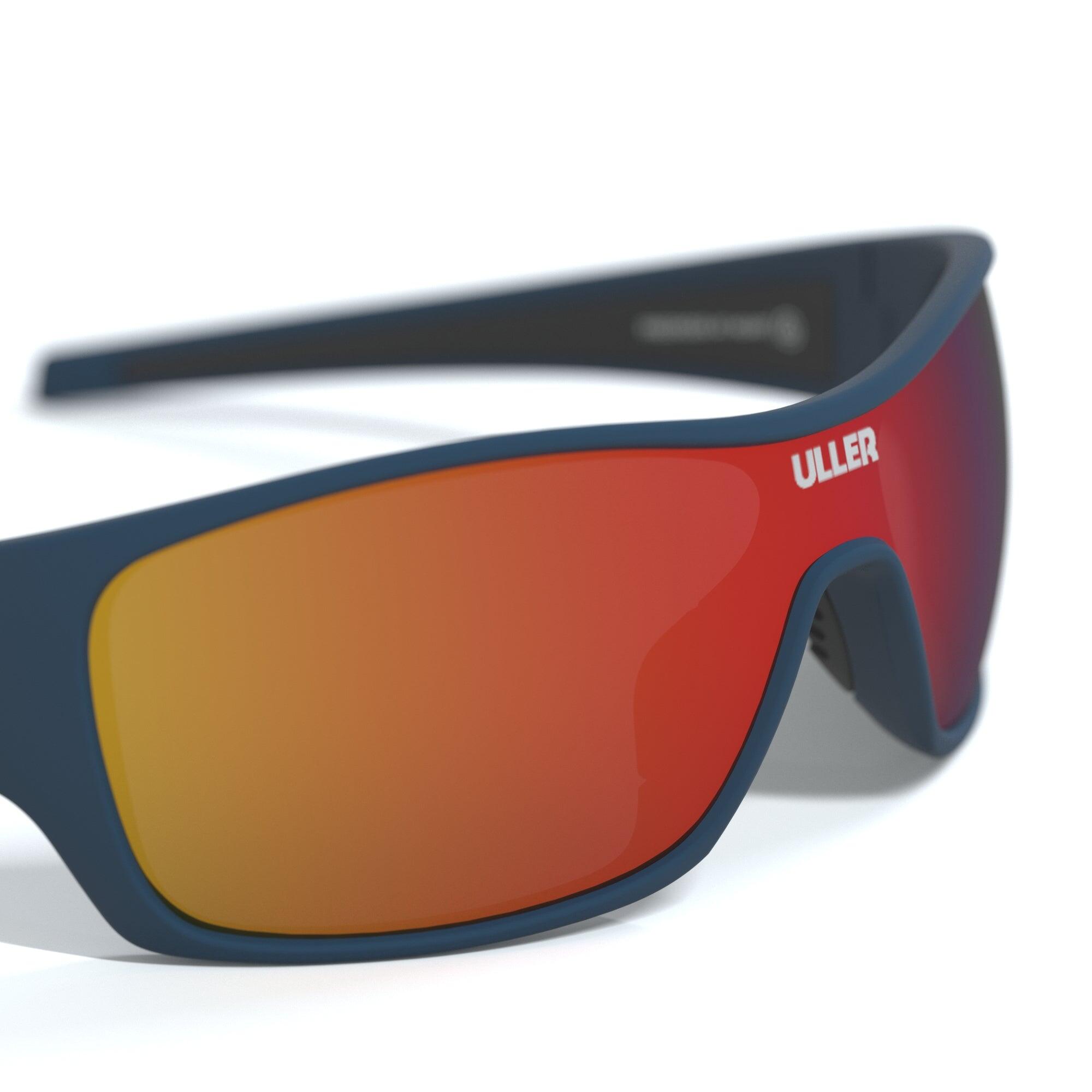 Unisex running ciclismo gafas deportivas UV400 Vulcano Uller Azul / Rojo 3/5