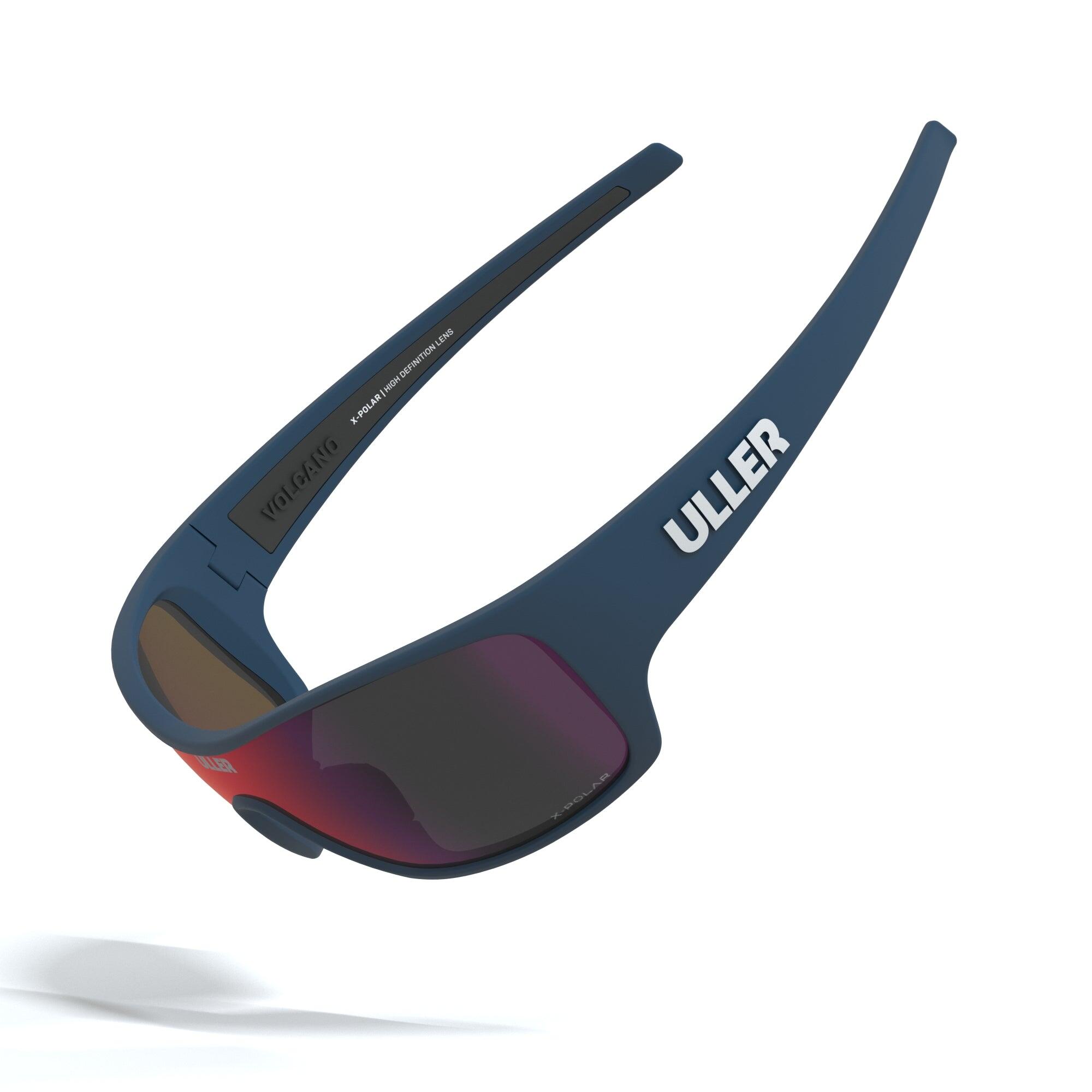Unisex running ciclismo gafas deportivas UV400 Vulcano Uller Azul / Rojo 4/5