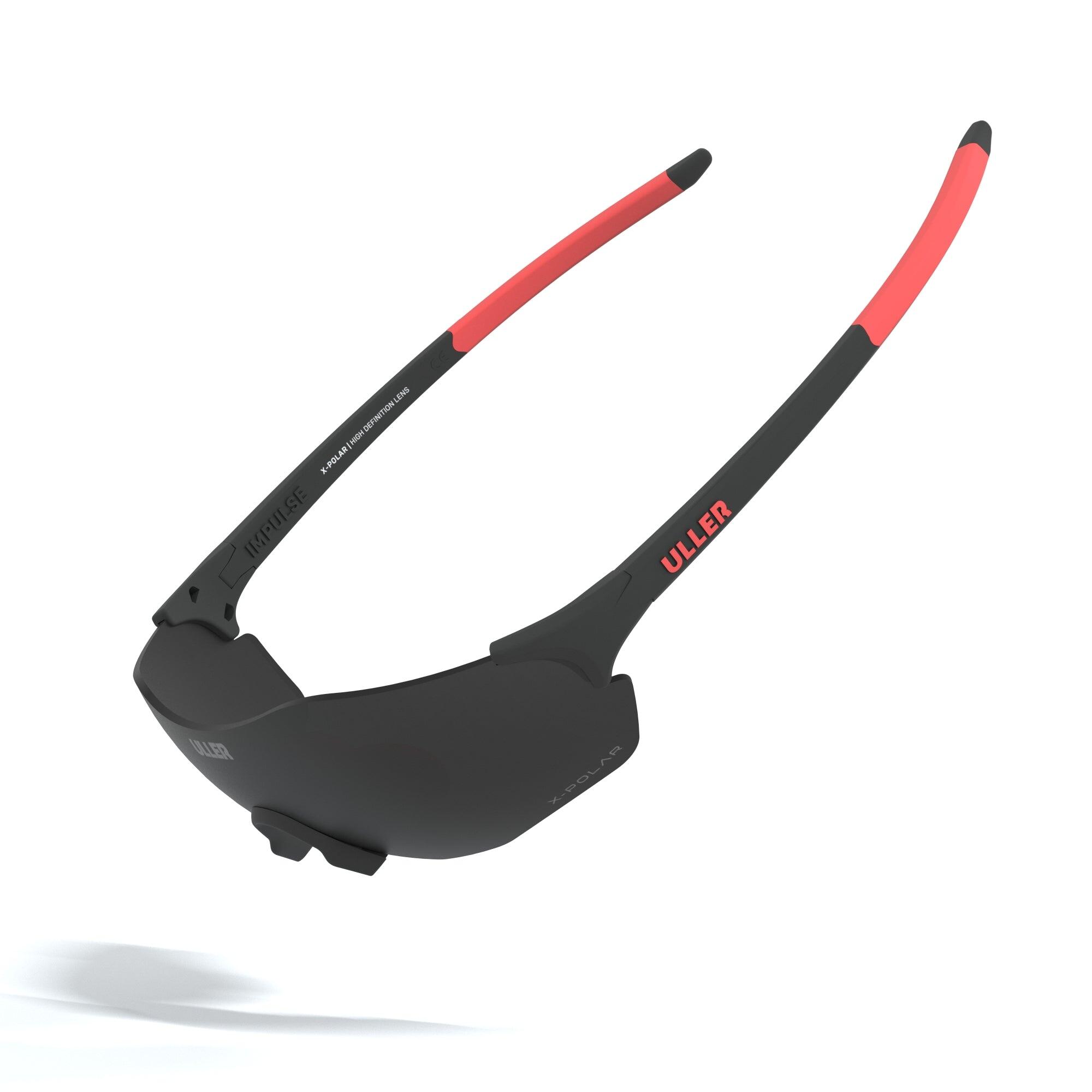 Gafas deportivas Impulse Uller® UV400 lentes intercambiables –  Negro / Negro 4/5